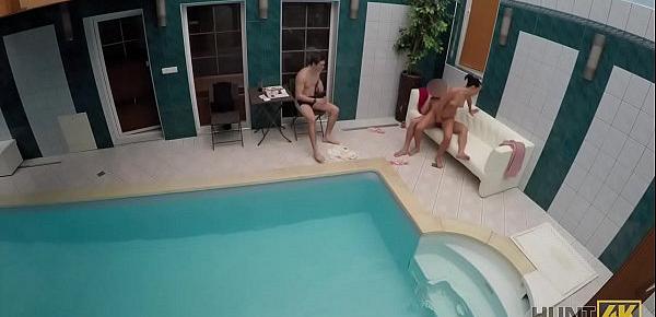  HUNT4K. Sexabenteuer im privaten Swimmingpool